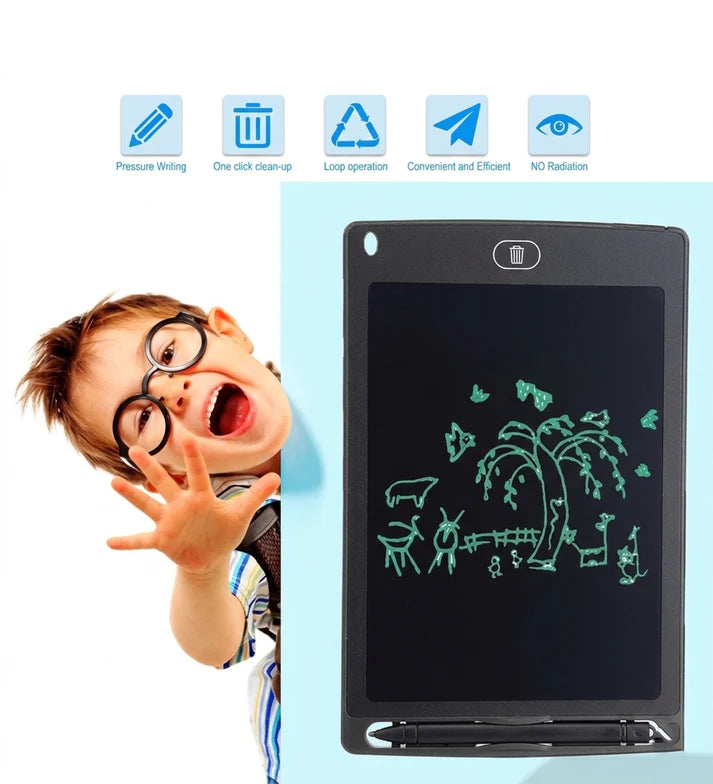 LCD Writing Tablet for Kids 8.5 Inch, Colorful Drawing & Doodle Board, Reusable Writing Pad with Stylus for School & Home