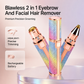 Rechargeable 2-in-1 Eyebrow Trimmer & Facial Shaver