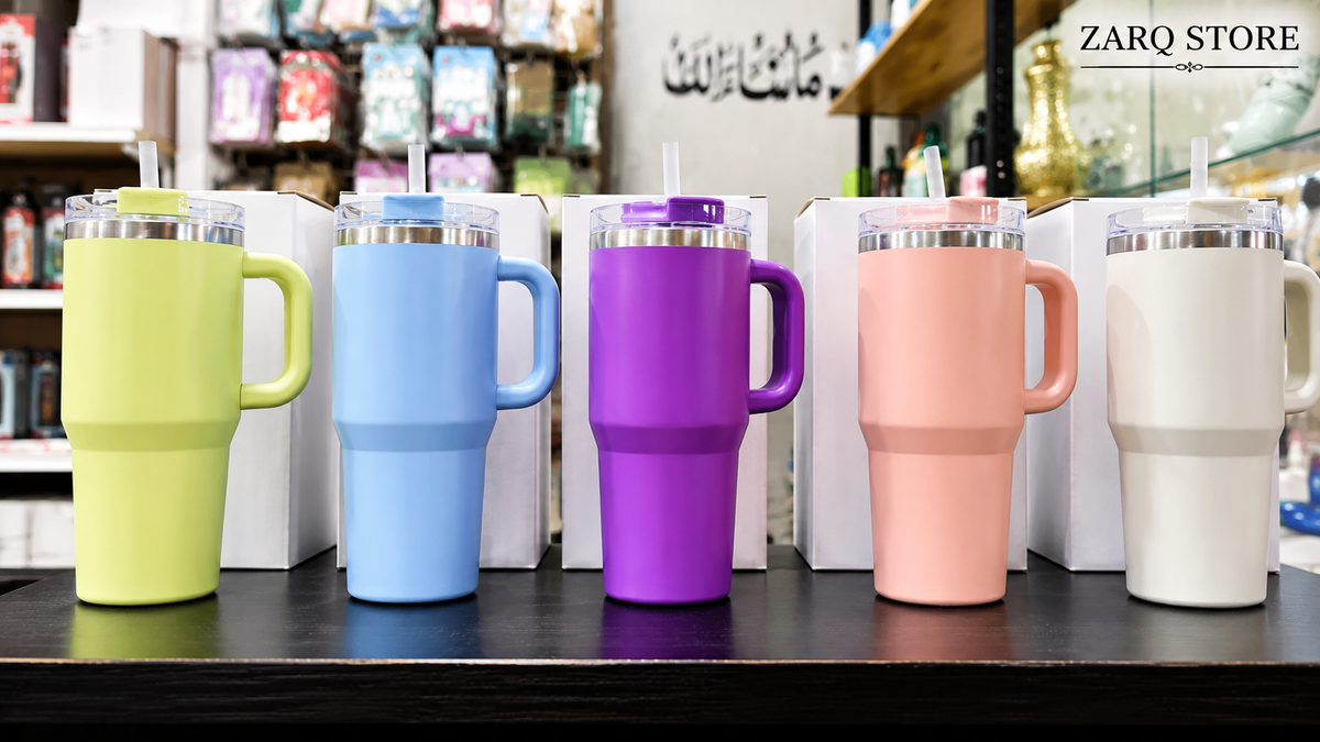 20oz Mini Stainless Steel Tumbler – Hot & Cold Travel Mug (Colour Random)