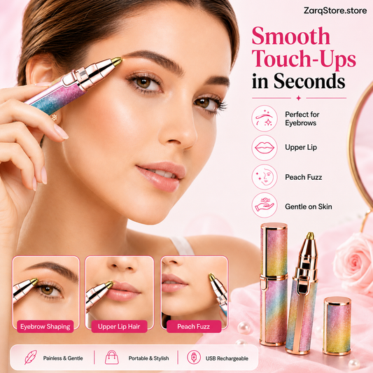Rechargeable 2-in-1 Eyebrow Trimmer & Facial Shaver